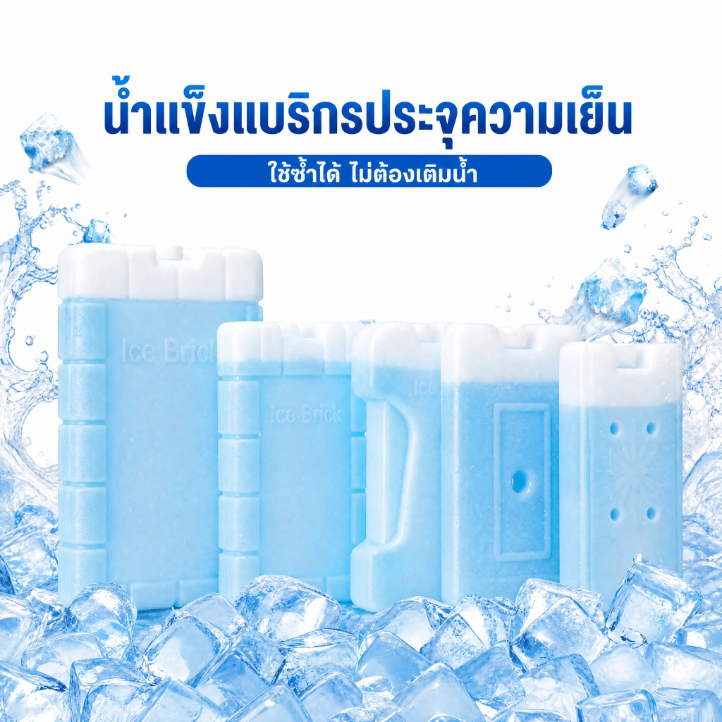 พร้อมส่งจากกรุงเทพ Ice Pack Gel เจลแช่เย็น น้ำแข็งเทียม เก็บนมแม่ ขนาดพกพา สำหรับกล่องอาหาร pvc เจลทำความเย็น