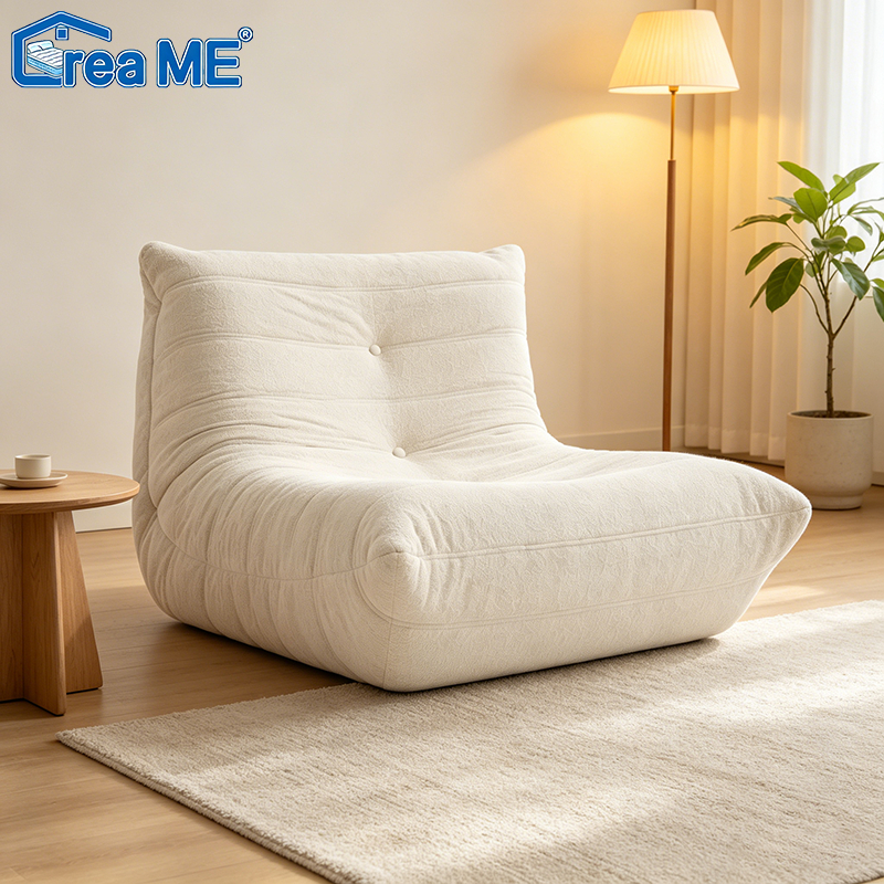 DreaME ฟองน้ำเต็ม เดี่ยว โซฟาเล็ก 88x60x78ซม นุ่มสบาย โซฟา มินิมอล บรรจุภัณฑ์สูญญากาศ เหมาะสำหรับห้องนั่งเล่น/ห้องนอน