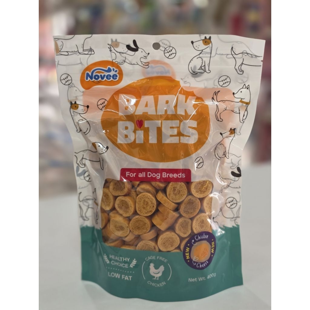 1แถม1! บาร์คไบร์ท เซอเคิล Bark bites 400 กรัม ขนมน้องหมา 1 ปีขึ้นไป