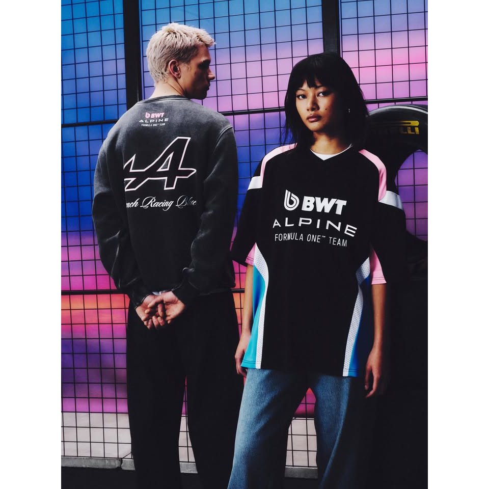 (สินค้าพร้อมส่งในไทย) (แท้100%การันตี) PRIMARK X BWT Alpine Formula One Team Mesh T-Shirt
