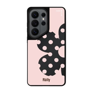 CaseClub เคสคลับ เคสกระจก เคสซัมซุง ลาย Rally Blush Bloom ดอกไม้ลายจุด สำหรับ Galaxy S26 Ultra / S26 /S25 Ultra / S25