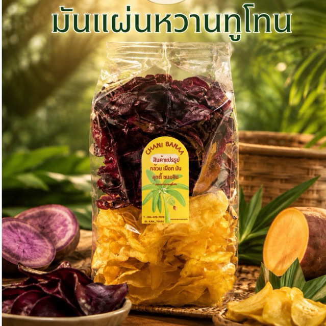 มันแผ่นหวาน มันทูโทน #มันไข่#มันม่วง 🍠🥔 300/500/1,000 g