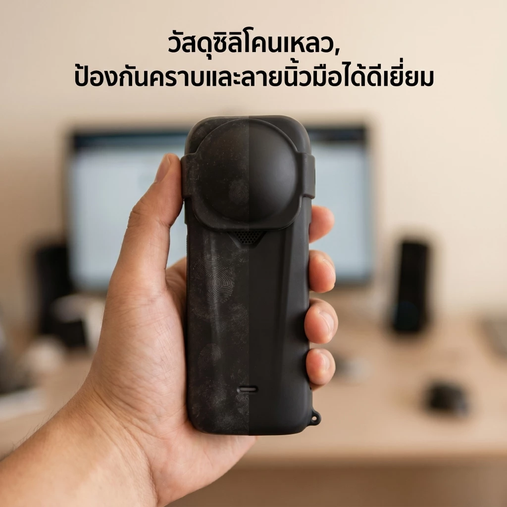 เคส For Insta360 X4Air เคสซิลิโคนกันกระแทก กันรอยขีดข่วน Silicone Case thumbnail 7