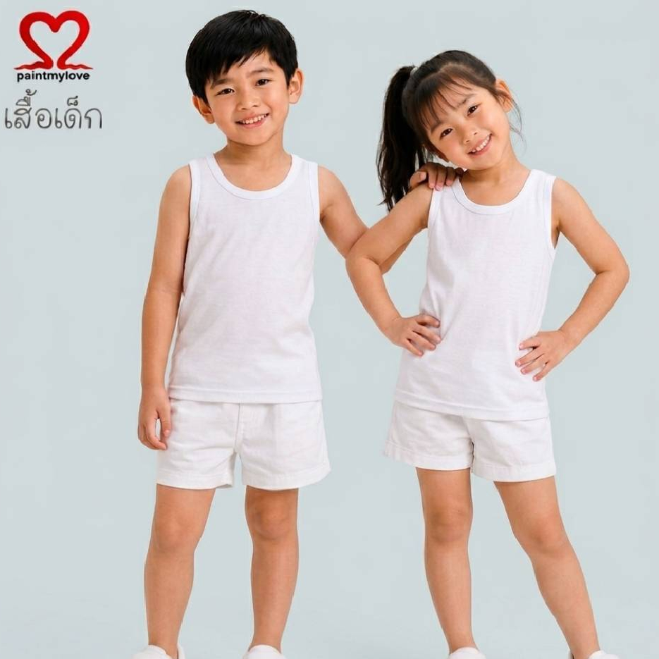 Paintmylove  เสื้อยืดเด็ก เสื้อกล้ามเด็กลายมวย ใส่ได้ทั้งชายและหญิง