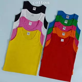 Paintmylove เสื้อกล้ามเด็ก เสื้อยืดเปล่า ผ้าคอตตอน 100% ผ้าเนียนนุ่มลื่นสบายผิวได้ทั้งชายและหญิง