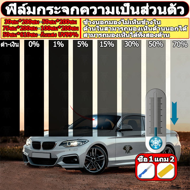 ซื้อ1 แถม3 ฟิล์มติดกระจก ฟิล์มกรองแสง ฟิล์มอาคาร ฟิล์มกรองแสงรถยนต์ ฟิล์มคาร์บอน กันความร้อน แจกเครื่องมือและตัวอย่างฟรี