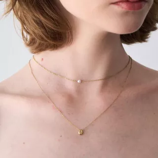 HOUSEOFMUQÉ Bare Dot Necklace
