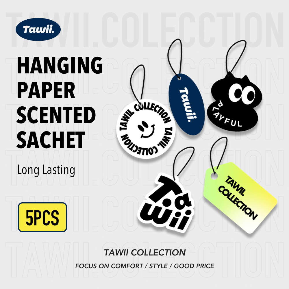 Tawii. การ์ดอโรมา สเปรย์ปรับอากาศ แขวน การ์ดอโรมา ตู้เสื้อผ้าติดทนนานและสดชื่น 5 เม็ดรวมกัน