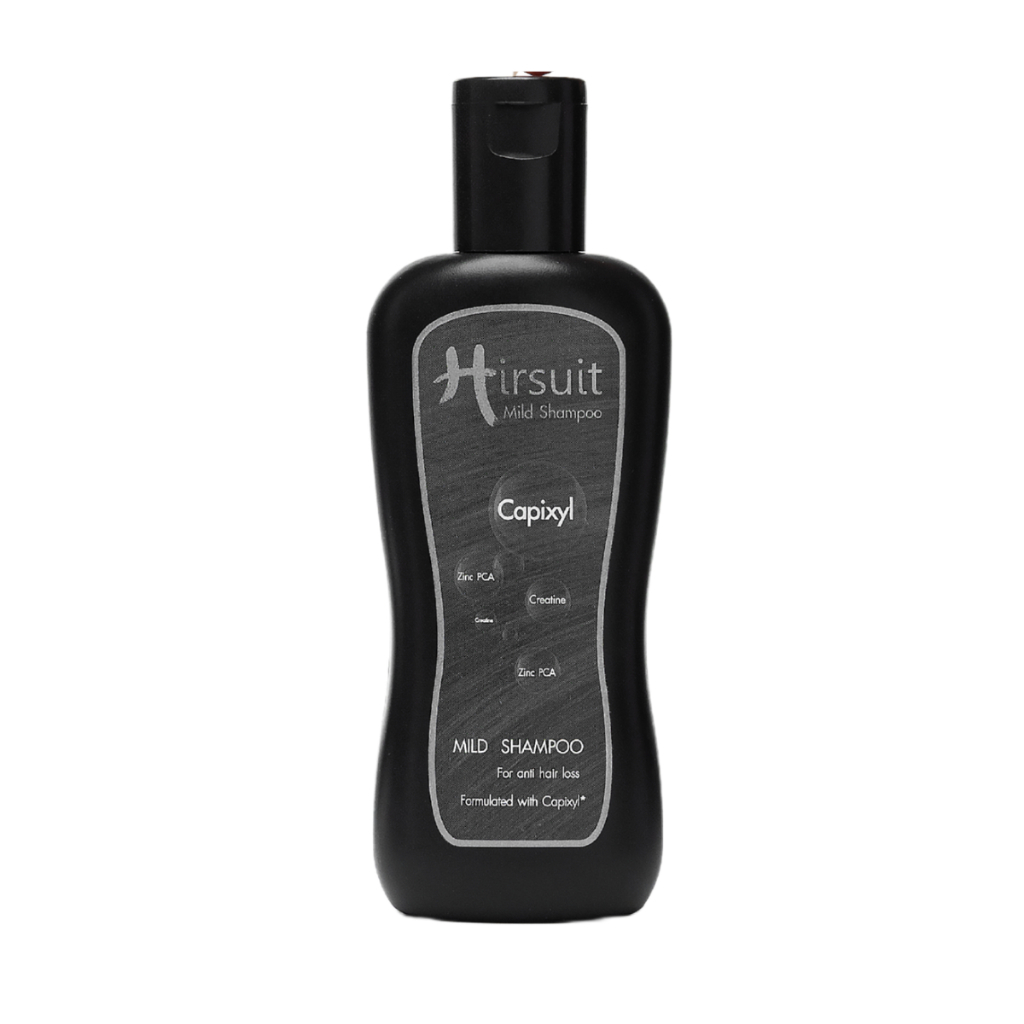 Hirsuit Mild Shampoo 120ml/5ml ลดผมร่วง ทำความสะอาดหนังศีรษะได้อย่างล้ำลึก