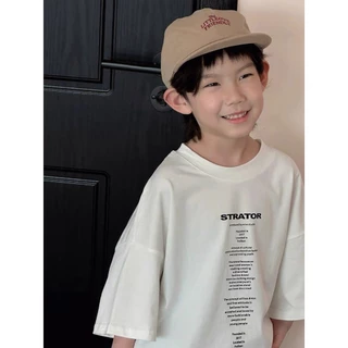 (จัดส่งตลอด 24 ชั่วโมง)CODเสื้อยืดแขนสั้นลําลอง ผ้าฝ้ายแท้ แฟชั่นฤดูร้อน สําหรับเด็กผู้ชาย