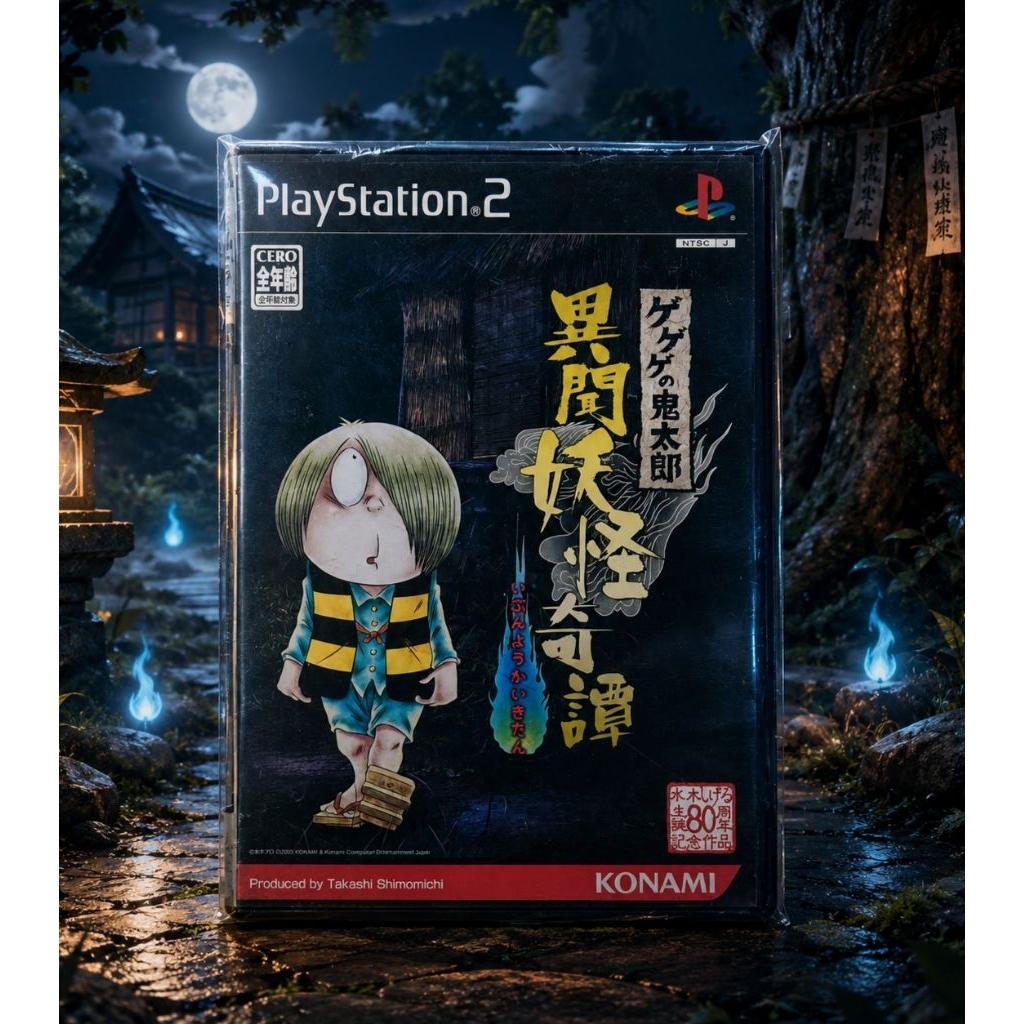 เกม ps2 GeGeGe no Kitaro: Ikai Yawa โซน jp แผ่นมีรอยบ้าง เล่นปกติ