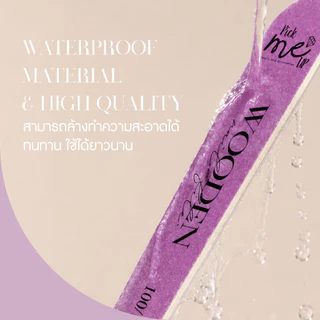 Wooden Nail File ตะไบเล็บ ตะไบหยาบ ตะไบเข้าซอกเล็บได้ดี ขนาด 100/180 Grit