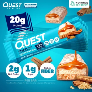 Quest Stacks Protein Bar 6 Bars โปรตีนบาร์ - 6 ชิ้น