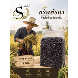 ข้าวไรซ์เบอร์รี่นาปรัง ตราทรัพย์ธนา 1 กิโลกรัม แพคสุญญากาศ ข้าวใหม่ นุ่มหนึบ
