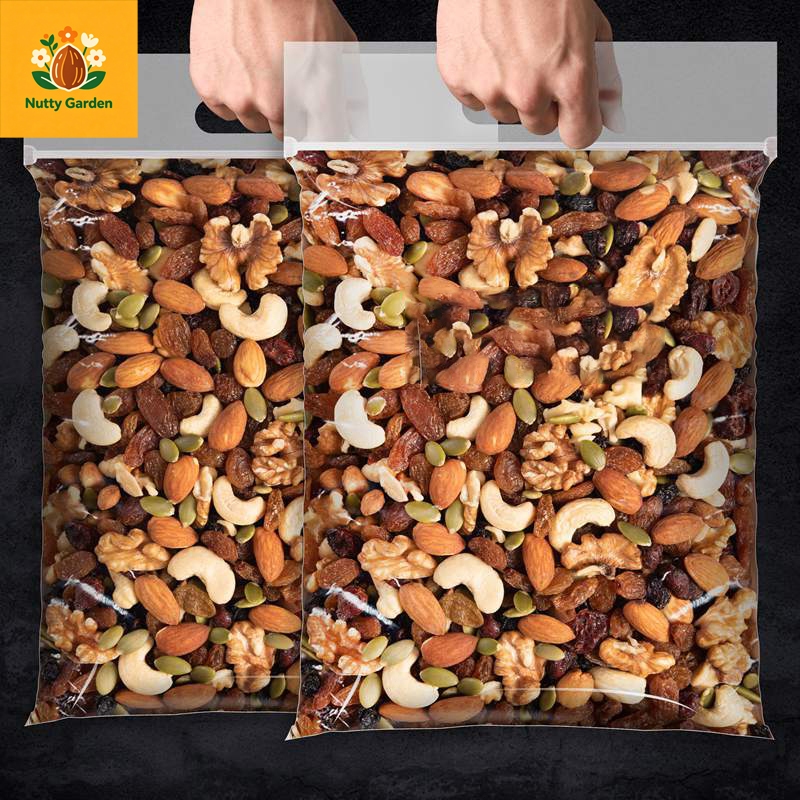 Nutty Garden ธัญพืชรวม อบ พร้อมทาน 8 ชนิด 8เซียน เม็ดมะม่วง อัลมอนด์ เมล็ดฟักทอง เมล็ดทานตะวัน สตอเบอรี่ รสดั้งเดิม