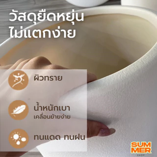 XU กระถางพลาสติก แต่งบ้านมินิมอล แต่งคาเฟ่(พร้อมส่งจากไทย)