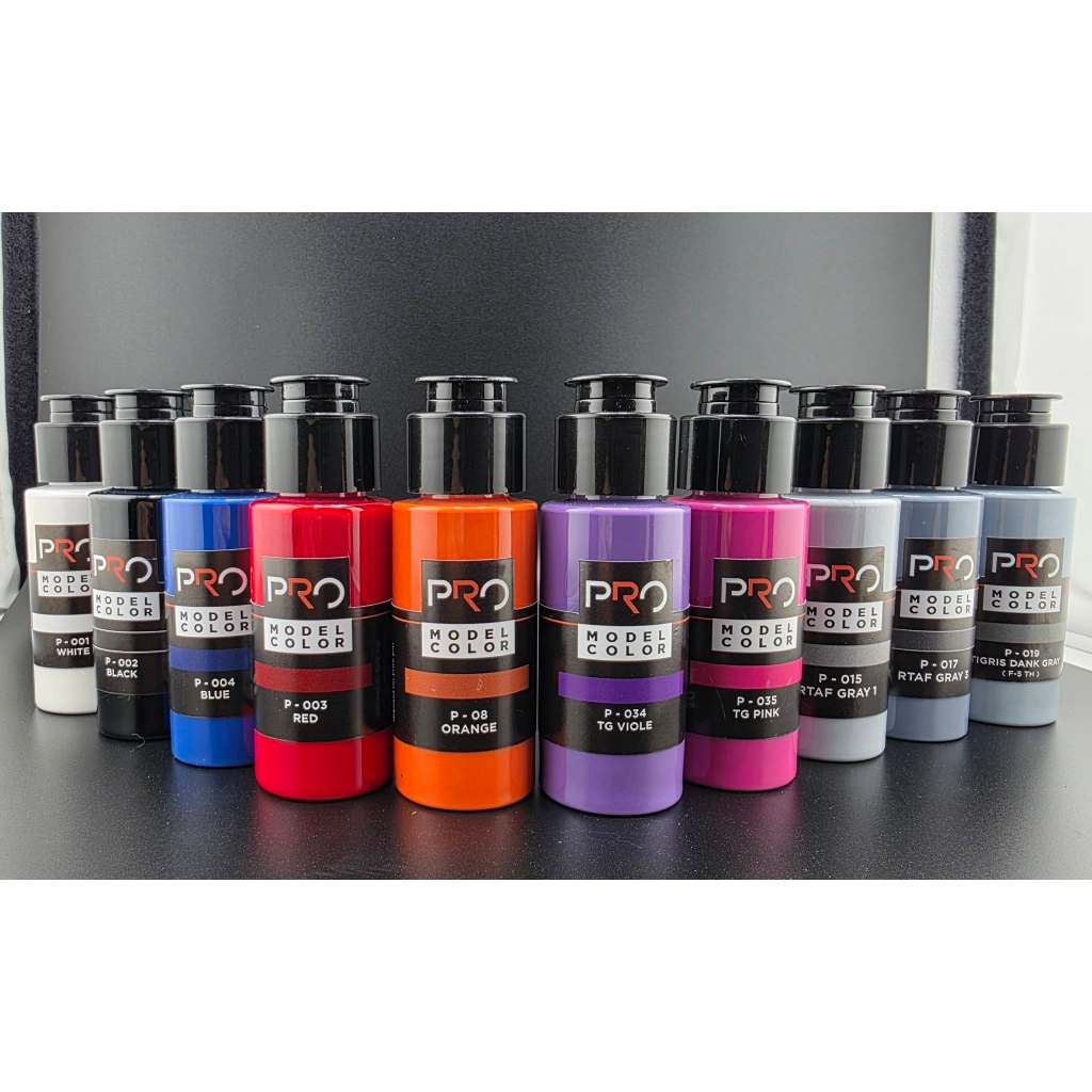 สี อะคริลิค เชื้อ ทินเนอร์ PRO MODEL COLOR ขนาด 30ml เบอร์ 1-100