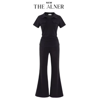 NAMI SET (ชุดเซตเสื้อคอปกแต่งกระเป๋าแขนสั้นกางเกงขาม้า) The alner (เดอะอัลเนอร์) AN644