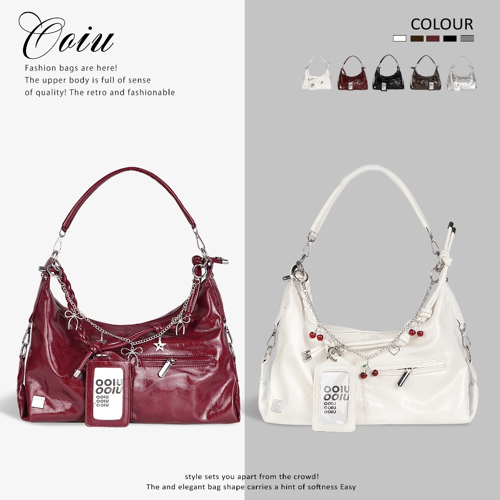OOIU GIRL Bag Riki Bag กระเป๋าสะพายไหล่ กระเป๋าถือ ครอสบอดี้ 11 นิ้ว ริกิ OOIU GIRL