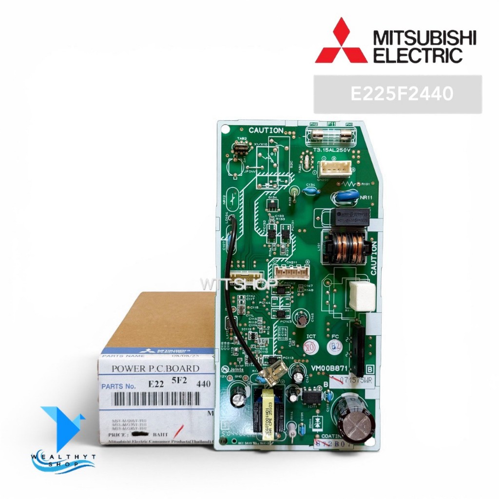 E225F2440 แผงวงจรแอร์ Mitsubishi Electric แผงบอร์ดแอร์มิตซูบิชิ บอร์ดคอยล์เย็น รุ่น MSY-KY09, KY13, 