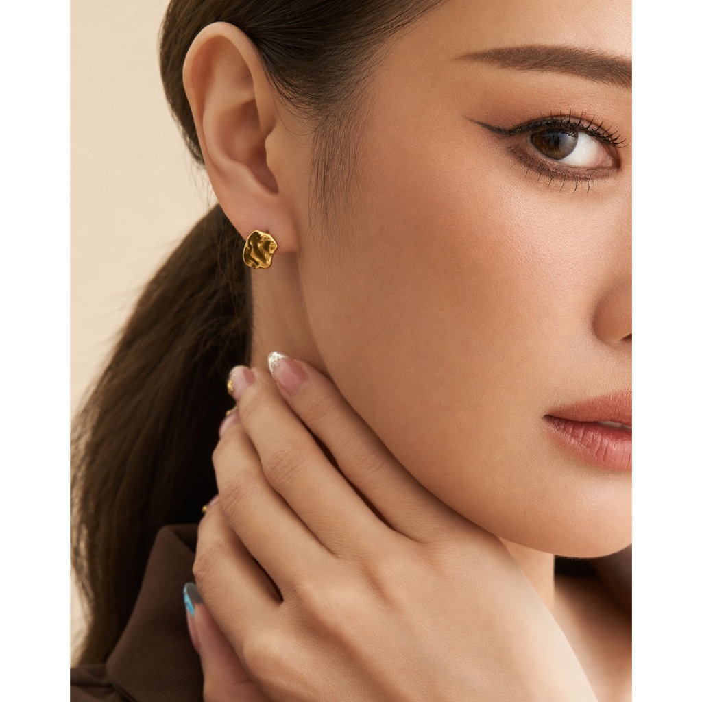 Adornment Club - Knot Twist Bend Fold Glide silver ring l nickel free, waterproof, long-lasting ไม่แพ้ โดนน้ำได้