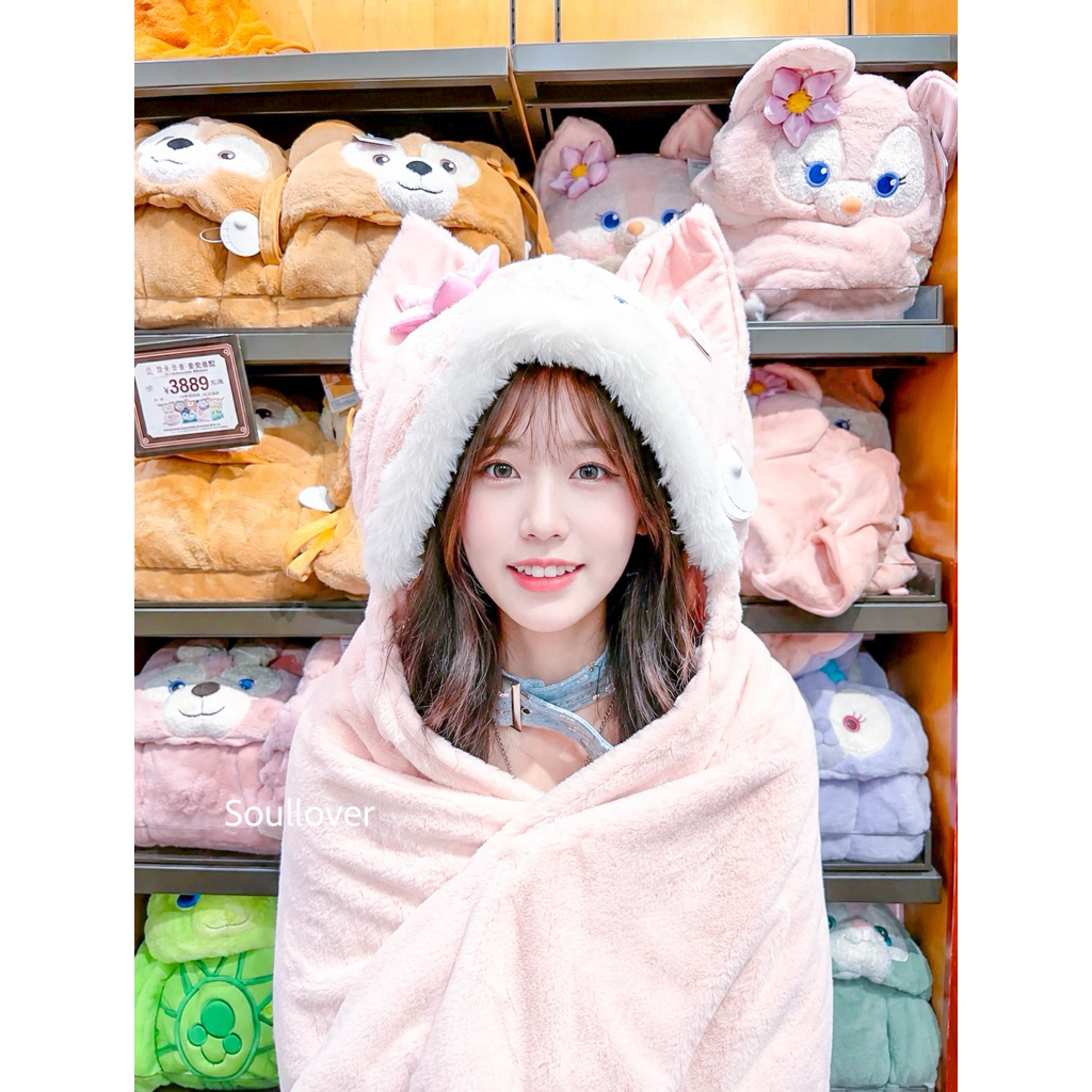 พร้อมส่ง ผ้าห่ม LinaBell Plush Shoulder Bag Winter Office Air ลิขสิทธิ์แท้จาก Shanghai Disney Land