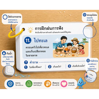 ฟังปุ๊บ ตอบปั๊บ! 15 สถานการณ์ การ์ดฝึกการฟัง สำหรับเด็ก 5–10 ปี