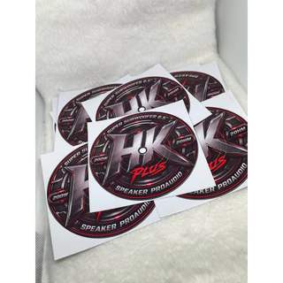 สติ๊กเกอร์ติดตูดดอกHk 6.5"โครงเหลือง 2โอม 200วัตต์ โครงปั๊มสีเหลือง