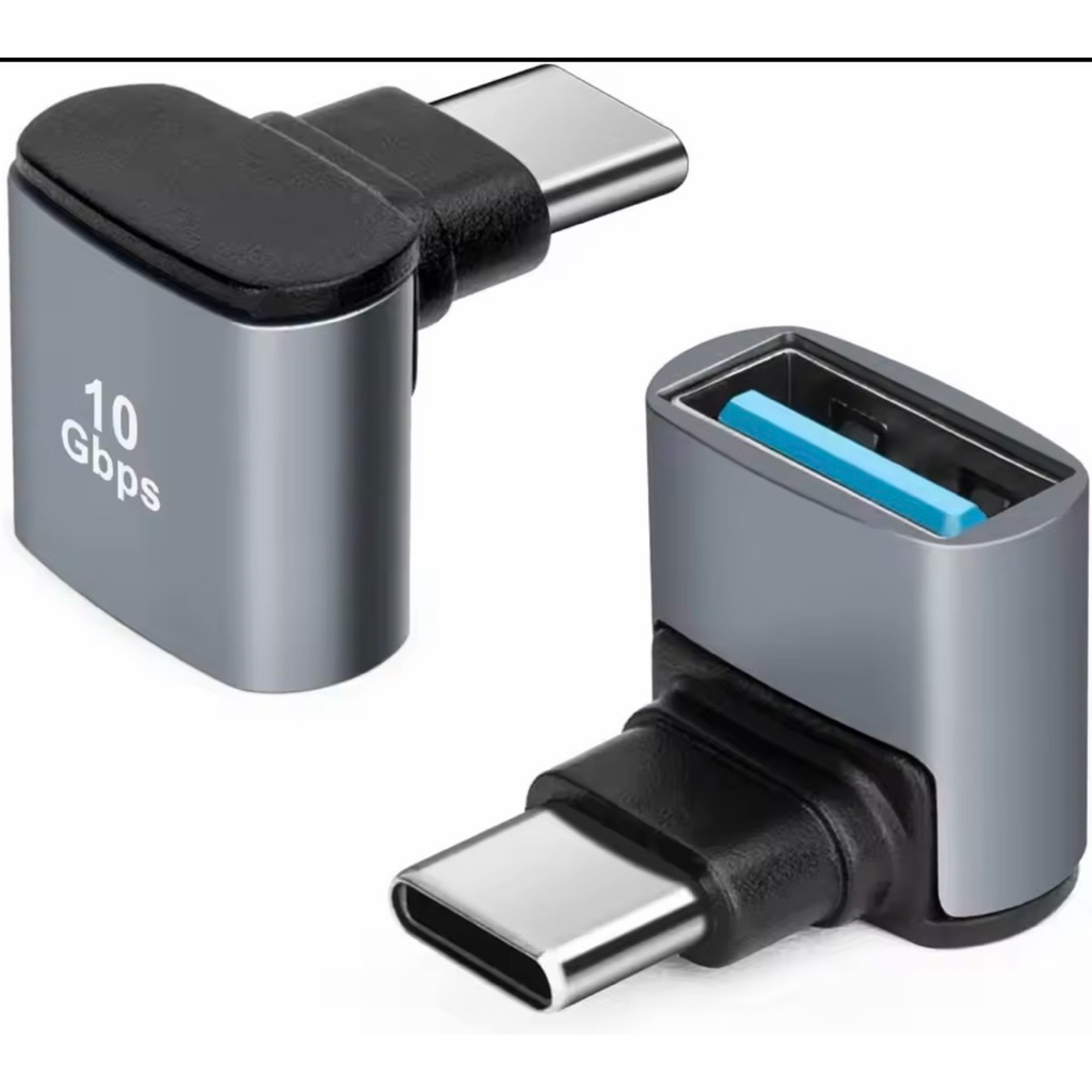 อะแดปเตอร์ USB C เป็น USB 3.1 OTG แบบ 90 องศา ชนิด Type C เป็น USB รองรับการถ่ายโอนข้อมูล