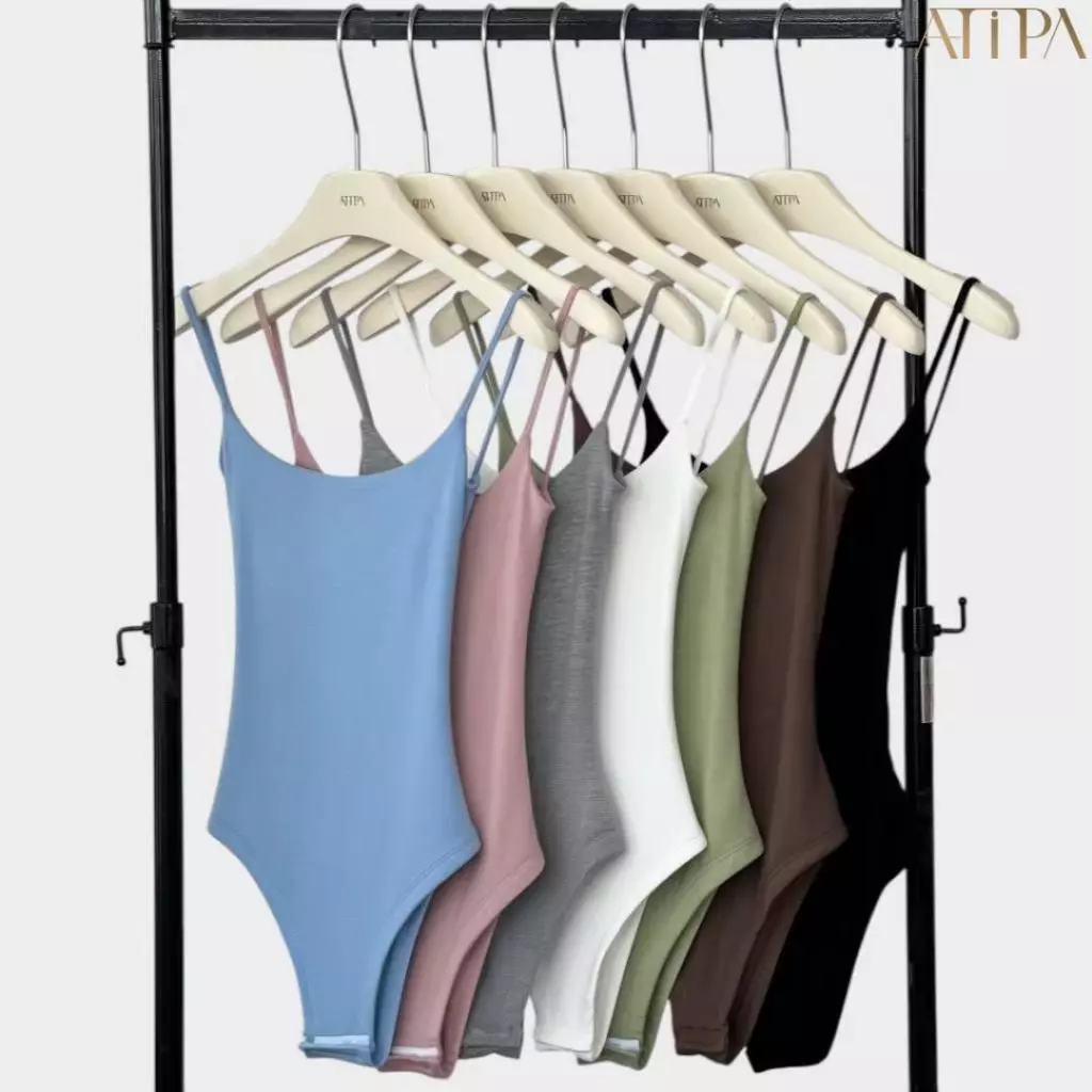 Atipashop - Lunara Bodysuit | บอดี้สูทสายเส้นเล็ก ลุคมินิมอล เปิดหลังเซกซี่เบาๆ