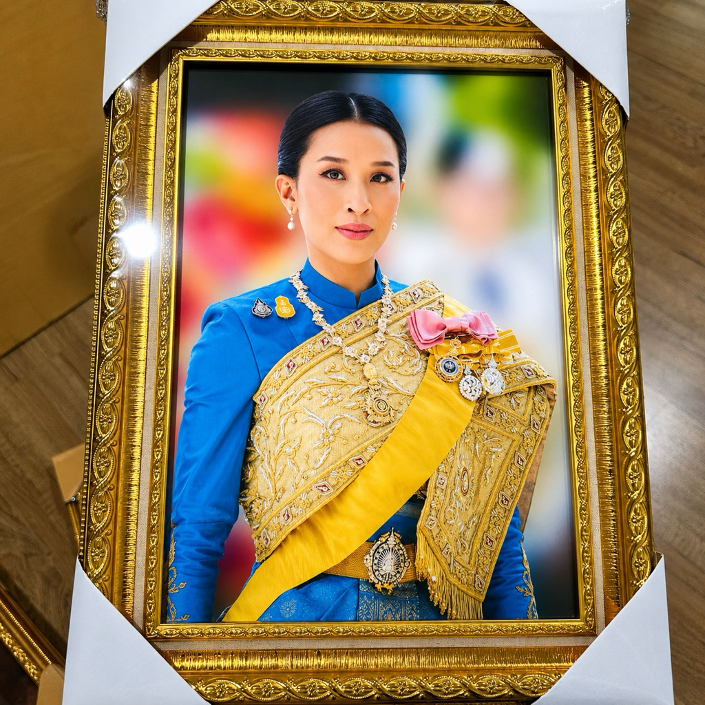 กรอบรูปภาพองค์ภา พระบรมฉายาลักษณ์ พระราชินี ร.9 ร.5 ใส่กรอบรูปขนาด11x15 และ 7x9นิ้ว