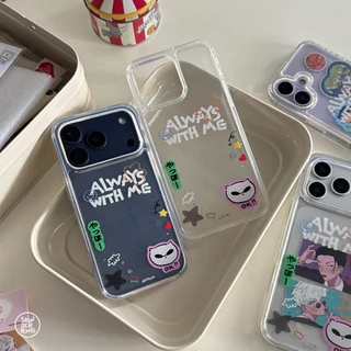 [พร้อมส่ง] เคสใส Always with me (แบบแกะหลังใส่รูปได้)