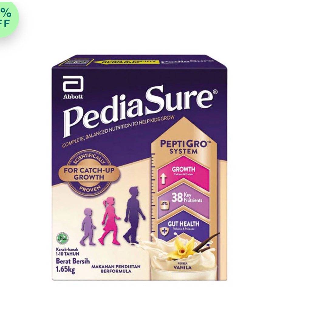 pediasure 1.65kl นำเข้าจากมาเลเซีย แท้100% แพ็กเกจใหม่ล่าสุด