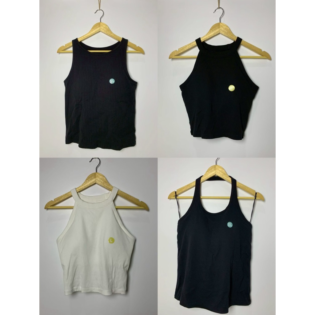 Lot15 Bratop Uniqlo/Gu ผ้าร่องแท็งค์ท็อป ทรงครอป