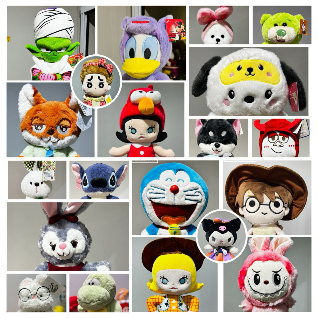 ตุ๊กตางานตู้คีบ ชิ้นงานน่ารัก ขนนุ่ม ขนาด 7-12 นิ้ว มีหลากหลายสีสัน ให้จิ่มกันจ้า