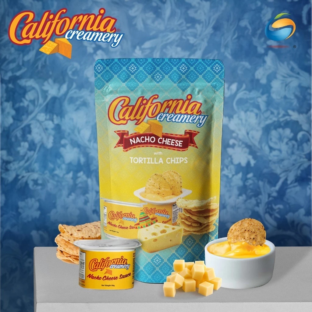 California Creamery Nacho Cheese Sauce & Tortilla Chips 134g (HALAL) สแน็กชื่อดังที่นำเข้าจากสหรัฐอเ