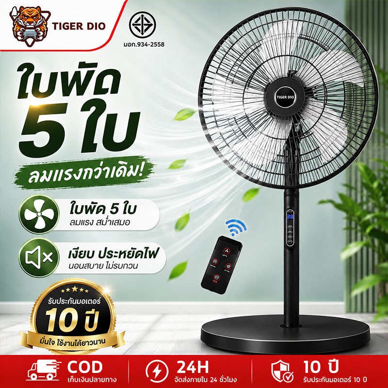 【รับประกัน 10ปี】พัดลมตั้งพื้น พัดลม พร้อมฟังก์ชั่นจับเวลา 16 นิ้ว พัดลมอุตสาหกรรม พัดลมราคาถูกๆ พัดลมไฟฟ้า ปรับความเร็วไ