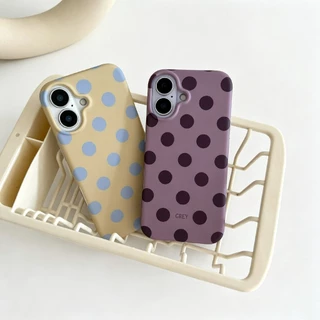 พร้อมส่ง เคสสกรีนลาย เคสลายจุด หลังเเข็ง สำหรับไอโฟน i17 17pro max i16 16pro max i15 15promax 14 14promax 13 promax