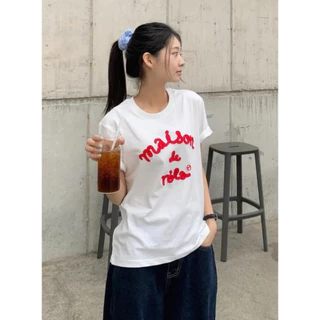 [พร้อมส่งในไทย🇹🇭] ROLAROLA เสื้อยืด Maison De Rola Embroidery วอนยอง