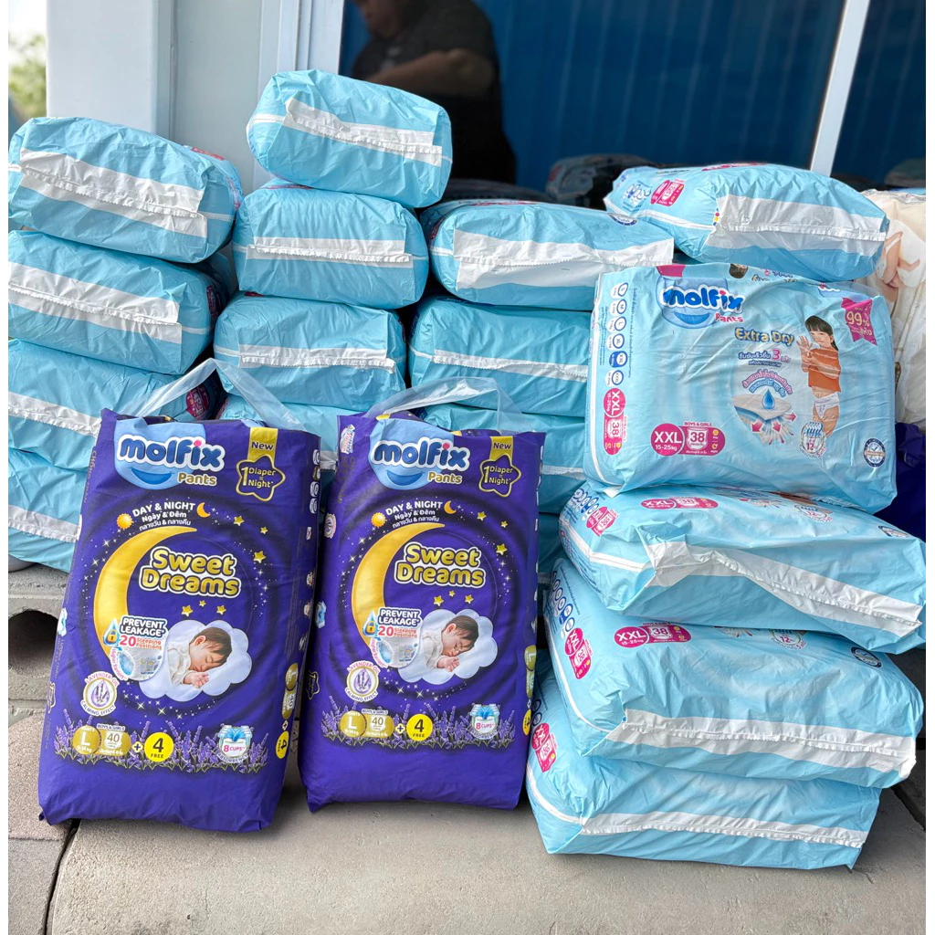 Molfix กางเกงผ้าอ้อมโมลฟิกซ์ เอ็กซ์ตร้า ดราย แพ้นส์ S-XXL