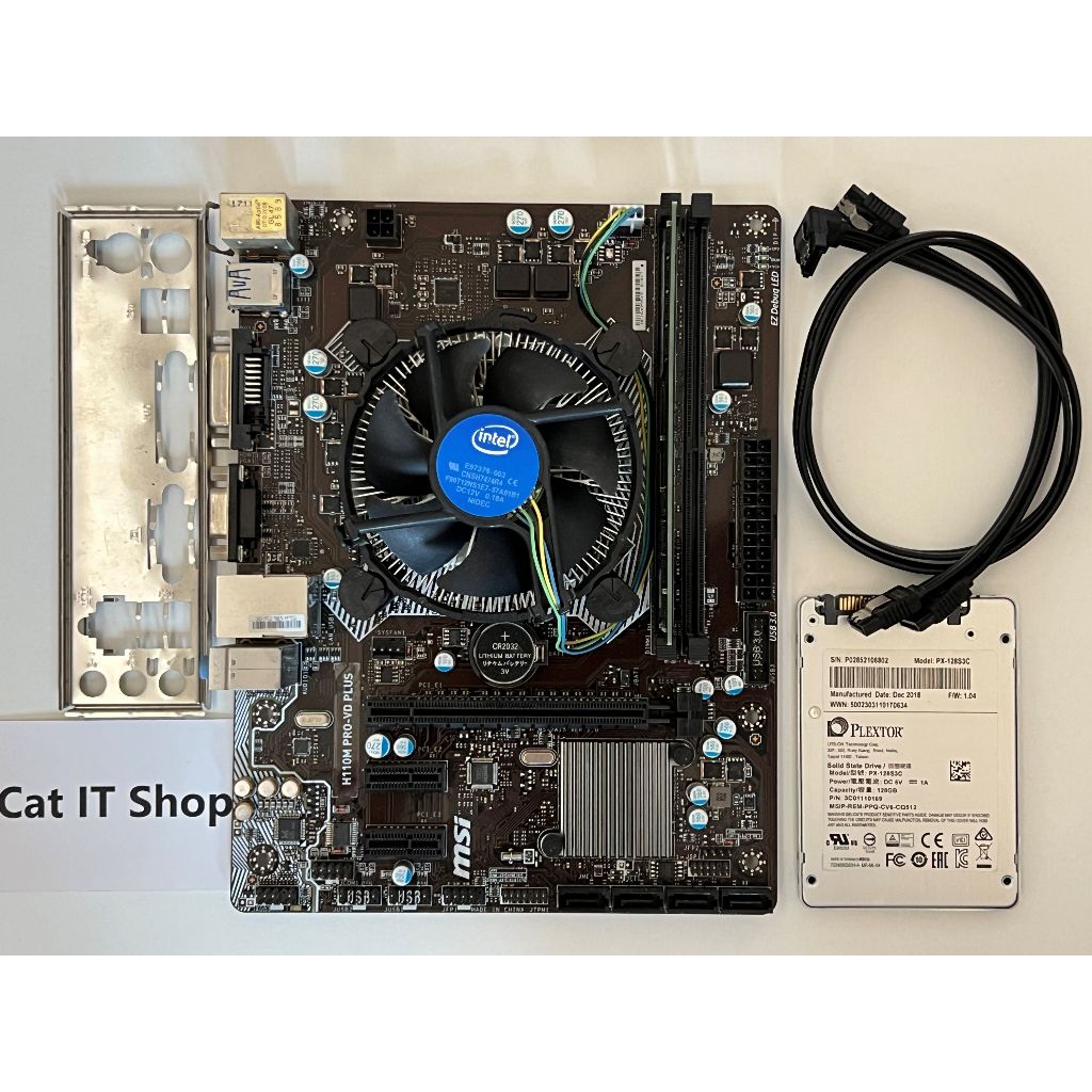 ชุดเชต Intel Pentium G4600 พร้อม MB MSI H110M + RAM DDR4 8GB + SSD SATA 128GB