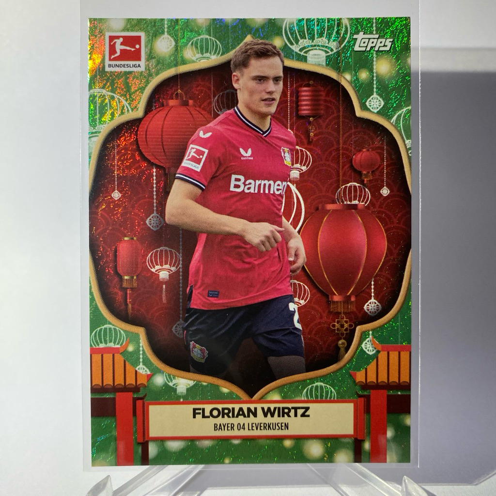 การ์ดนักฟุตบอล FLORIAN WIRTZ, BAYER 04, TOPPS 2023, No.FOL-FW