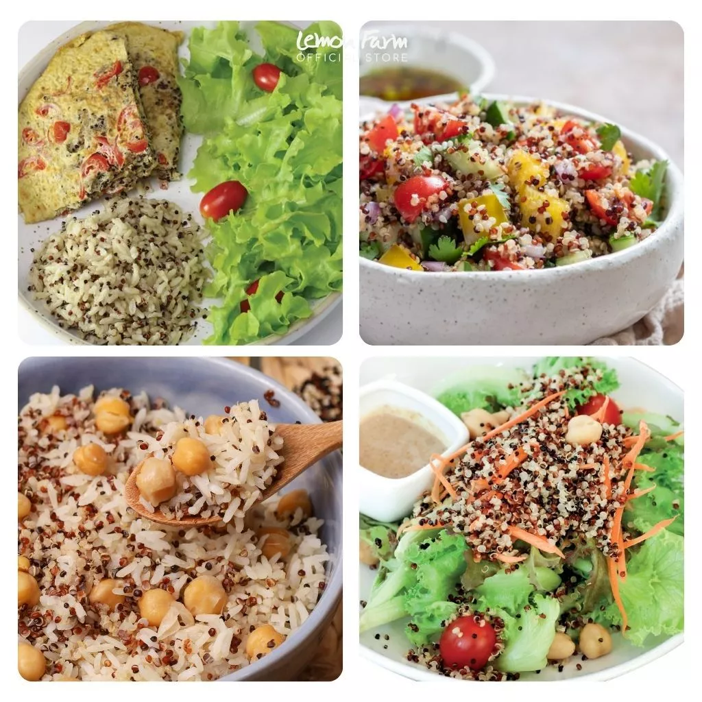 ควินัวสามสีออร์แกนิค Lemon Farm / Tri-Color Quinoa คีนัว ควินัว 3สี แหล่งโปรตีนพืช วีแกน แพลนต์เบส thumbnail 5