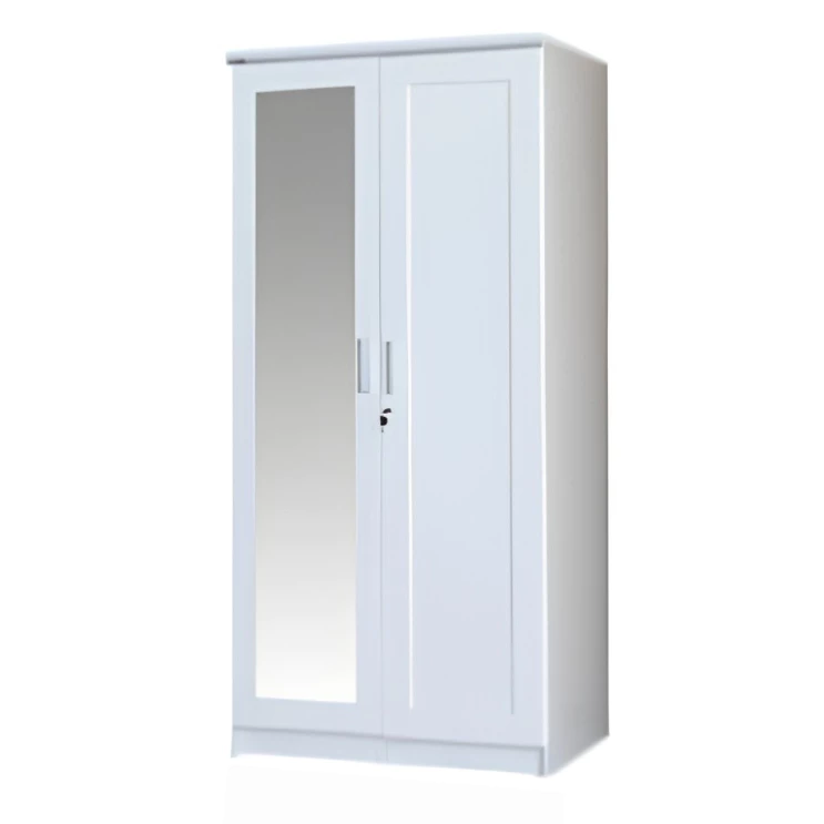 ตู้เสื้อผ้าราคาโรงงาน คุณภาพดี รุ่น WR301G1 ขนาด 90 cm. มีกระจก 1 บาน