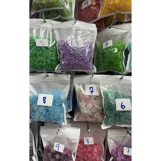 ลูกปัดตกแต่งงานดอกบัว 100กรัม สำหรับงาน DIY