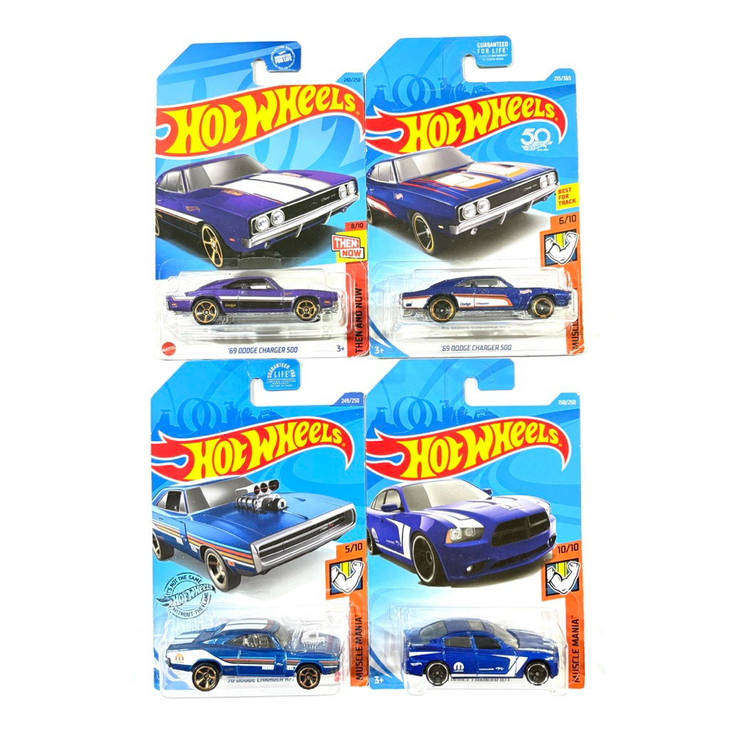 Hot Wheels | ‘69 DODGE CHARGER 500 ~ มี 2 สี | ‘70 DODGE CHARGER R/T | ‘11 DODGE CHARGER R/T | มุมยับ แพคยับ แพคไม่คม