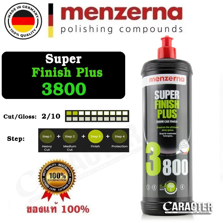 Menzerna 3800 Super Finish Plus น้ำยาขัดละเอียดสเต็ปสุดท้าย