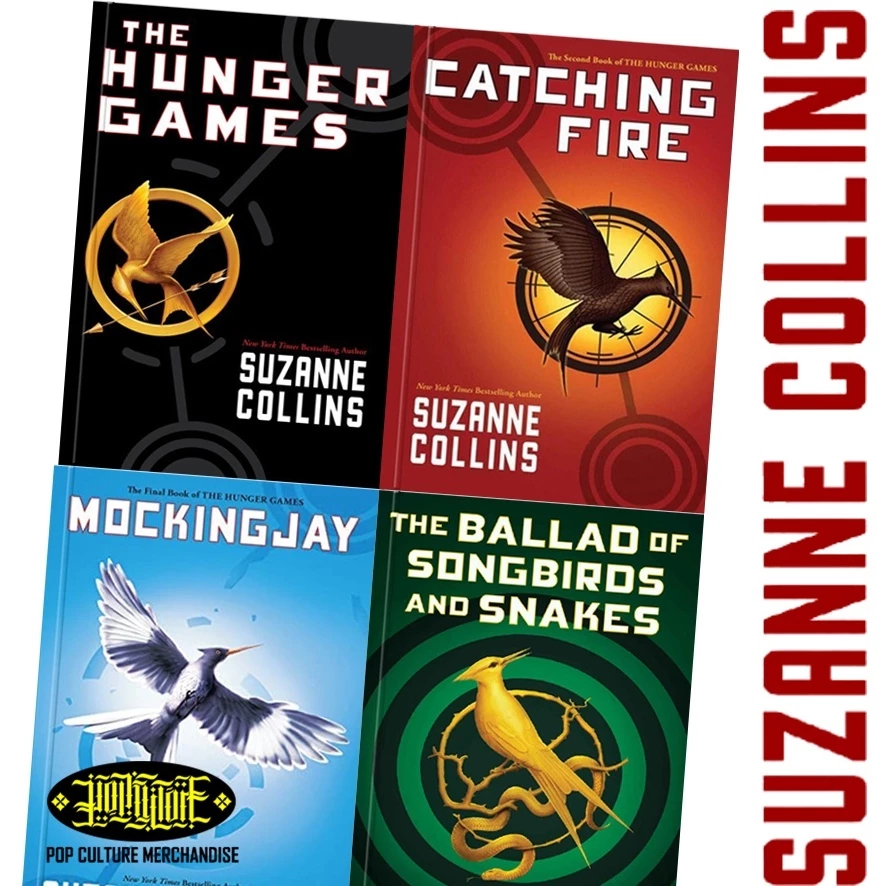 4 Books/Set science fiction Novel Book The Hunger Games / Catching Fire / Mockingjay In English Original Film