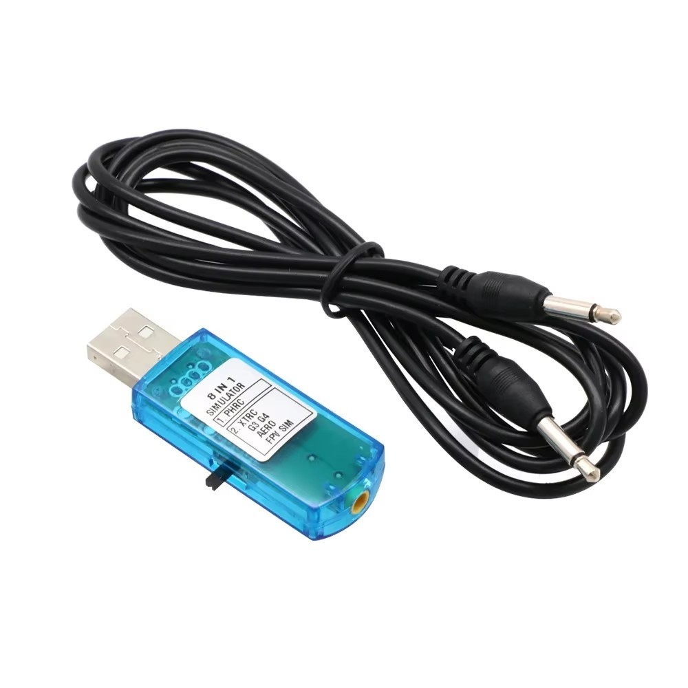 USB จำลองการบิน 8in1 รองรับ PPM สำหรับ XTR5 FMS G4 FPV เครื่องบิน เฮลิคอปเตอร์ วิทยุบังคับ