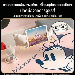 โต๊ะพับวางบนเตียงหอพัก มีช่องวางไอแพด ขาโต๊ะกันลื่น อเนกประสงค์ พับเก็บง่าย ไม่เปลืองพื้นที่